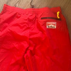 MARLBORO RED WINDBREAKER TYPE PANTS SIZE LARGE